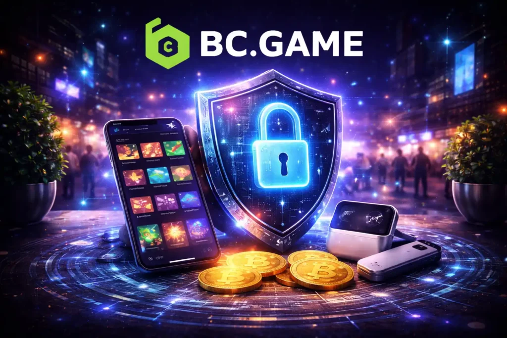 BC.Gameのセキュリティとデータ保護を表現したイメージ